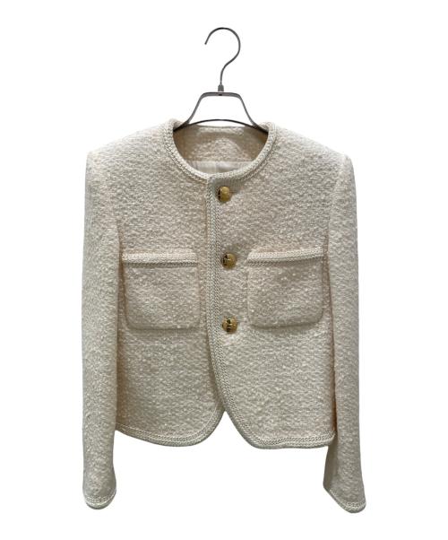 CELINE（セリーヌ）CELINE (セリーヌ) シャスールジャケット アイボリー サイズ:34の古着・服飾アイテム