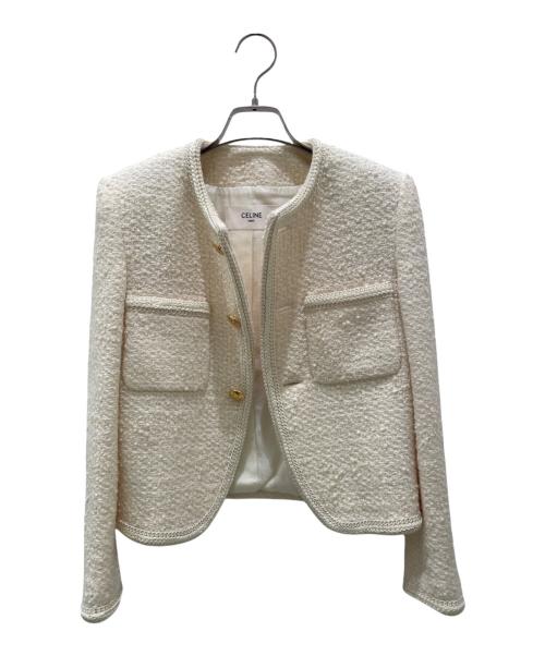 CELINE（セリーヌ）CELINE (セリーヌ) シャスールジャケット アイボリー サイズ:34の古着・服飾アイテム