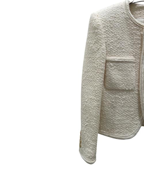 CELINE（セリーヌ）CELINE (セリーヌ) シャスールジャケット アイボリー サイズ:34の古着・服飾アイテム