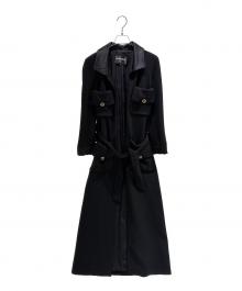 CHANEL（シャネル）の古着「ガウンロングコート」｜ブラック