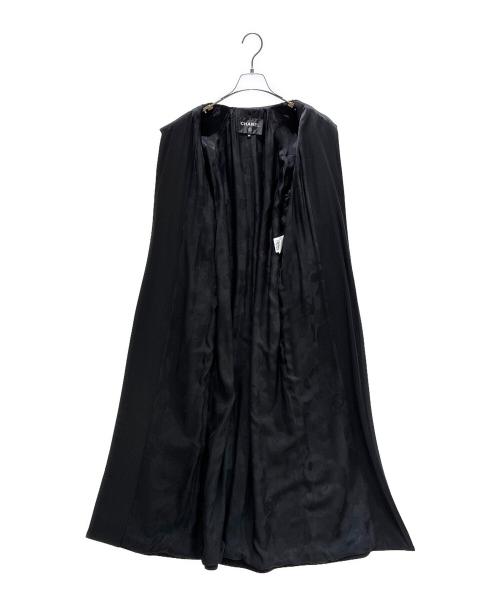 CHANEL（シャネル）CHANEL (シャネル) ガウンロングコート ブラック サイズ:34の古着・服飾アイテム