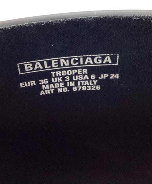 BALENCIAGA（バレンシアガ）BALENCIAGA (バレンシアガ) TROOPER RUBBER BOOT ブラック サイズ:EUR 36の古着・服飾アイテム