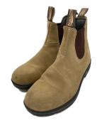 BLUND STONEブランドストーン）の古着「サイドゴアブーツ　スウェードブーツ」｜ベージュ