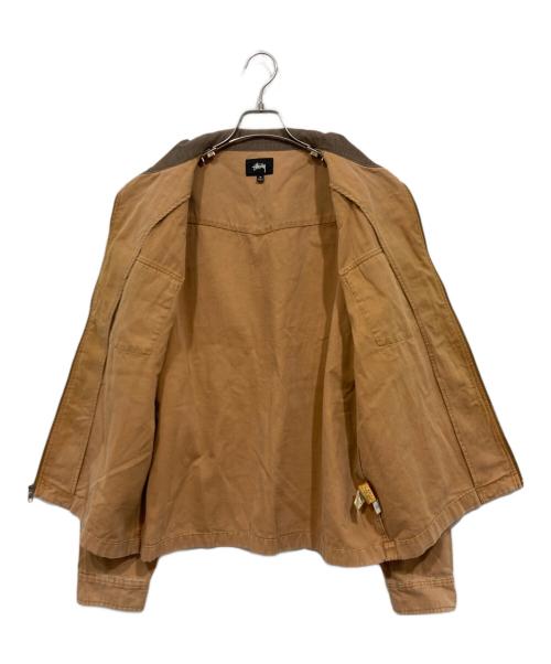stussy（ステューシー）stussy (ステューシー) WASHED CANVAS WORK SHIRT ベージュ サイズ:Mの古着・服飾アイテム