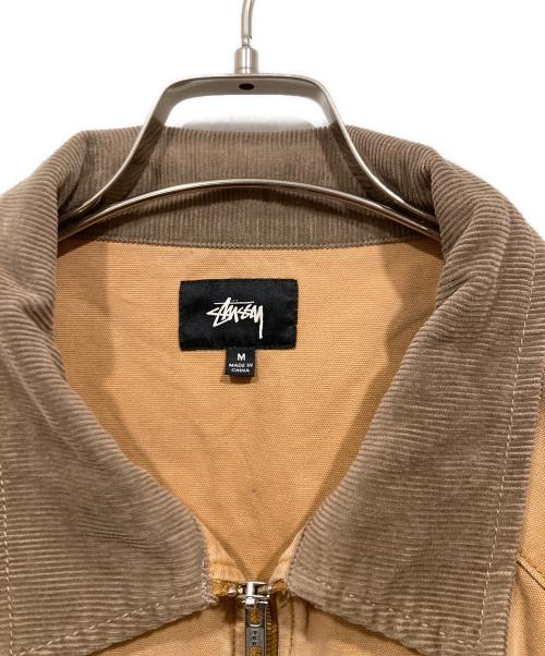 stussy（ステューシー）stussy (ステューシー) WASHED CANVAS WORK SHIRT ベージュ サイズ:Mの古着・服飾アイテム