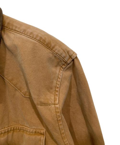 stussy（ステューシー）stussy (ステューシー) WASHED CANVAS WORK SHIRT ベージュ サイズ:Mの古着・服飾アイテム