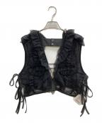 PRANK PROJECTプランクプロジェクト）の古着「Tulle Gathered Top」｜ブラック