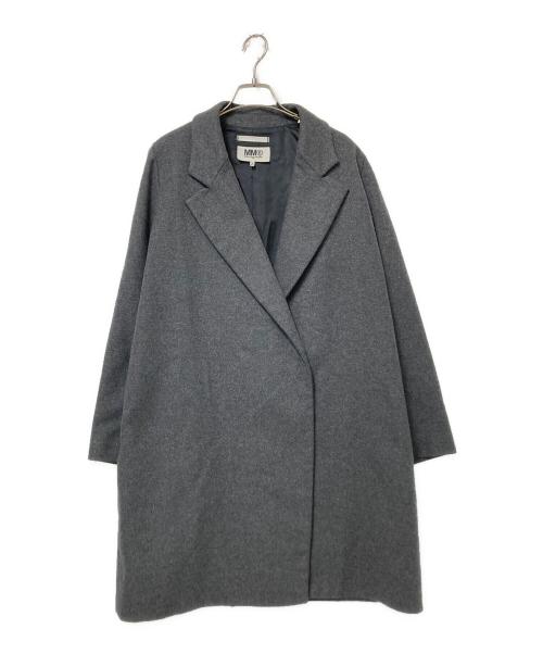 MM6 Maison Margiela（エムエムシックスメゾンマルジェラ）MM6 Maison Margiela (エムエムシックスメゾンマルジェラ) チェスターコート グレー サイズ:38の古着・服飾アイテム