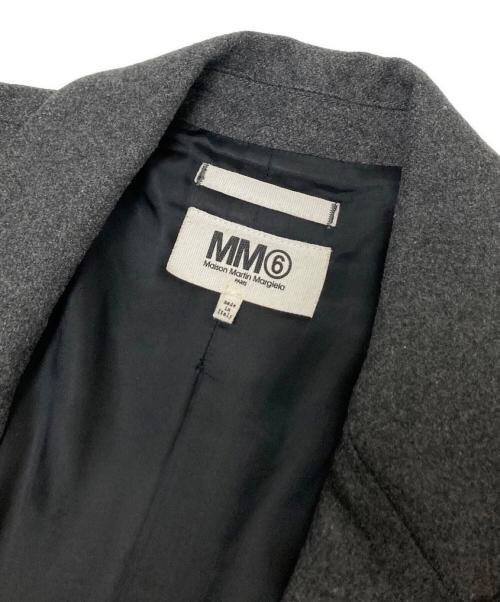 MM6 Maison Margiela（エムエムシックスメゾンマルジェラ）MM6 Maison Margiela (エムエムシックスメゾンマルジェラ) チェスターコート グレー サイズ:38の古着・服飾アイテム