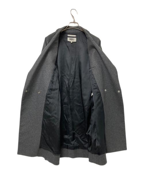 MM6 Maison Margiela（エムエムシックスメゾンマルジェラ）MM6 Maison Margiela (エムエムシックスメゾンマルジェラ) チェスターコート グレー サイズ:38の古着・服飾アイテム