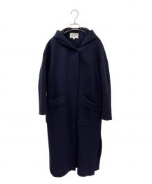 ENFOLD（エンフォルド）の古着「ボンディングフーデット」｜ネイビー