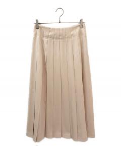中古・古着通販】ebure (エブール) ロングフレアスカート ベージュ