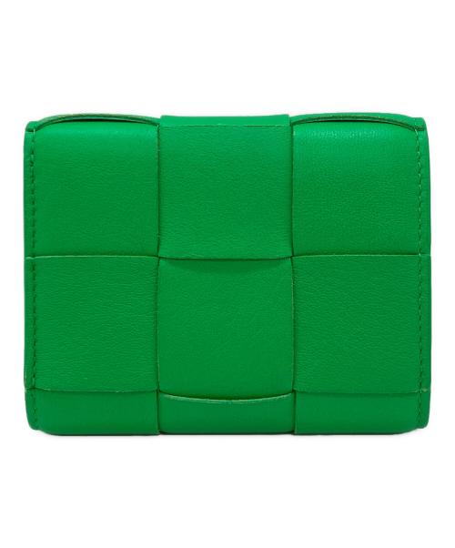 BOTTEGA VENETA（ボッテガベネタ）BOTTEGA VENETA (ボッテガベネタ) コンパクトウォレット グリーンの古着・服飾アイテム
