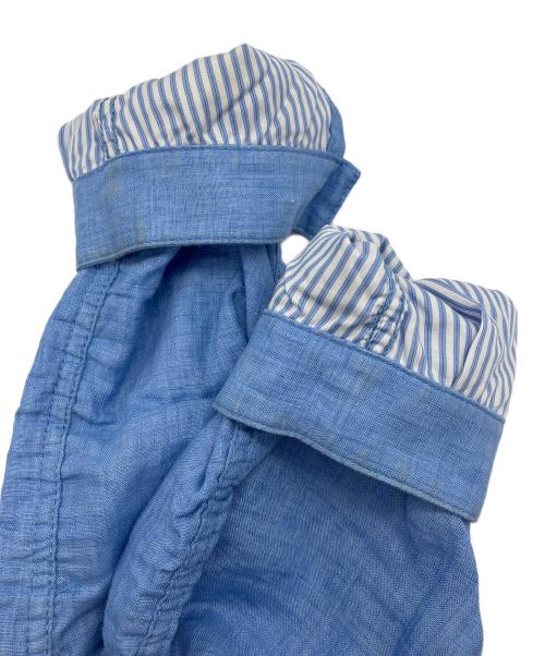 COMME des GARCONS HOMME（コムデギャルソン オム）COMME des GARCONS HOMME (コムデギャルソン オム) リネンパッカリングテーラードジャケット ブルー サイズ:Sの古着・服飾アイテム