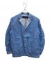 COMME des GARCONS HOMME（コムデギャルソン オム）の古着「リネンパッカリングテーラードジャケット」｜ブルー
