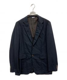 COMME des GARCONS HOMME DEUX（コムデギャルソン オム ドゥ）の古着「ドット柄テーラードジャケット」｜ネイビー