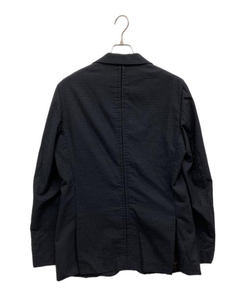 COMME des GARCONS HOMME DEUX（コムデギャルソン オム ドゥ）COMME des GARCONS HOMME DEUX (コムデギャルソン オム ドゥ) ドット柄テーラードジャケット ネイビー サイズ:ｌの古着・服飾アイテム