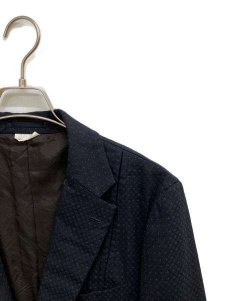 COMME des GARCONS HOMME DEUX（コムデギャルソン オム ドゥ）COMME des GARCONS HOMME DEUX (コムデギャルソン オム ドゥ) ドット柄テーラードジャケット ネイビー サイズ:ｌの古着・服飾アイテム