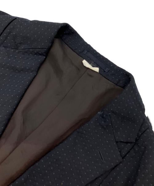 COMME des GARCONS HOMME DEUX（コムデギャルソン オム ドゥ）COMME des GARCONS HOMME DEUX (コムデギャルソン オム ドゥ) ドット柄テーラードジャケット ネイビー サイズ:ｌの古着・服飾アイテム