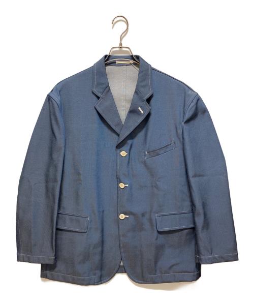 COMME des GARCONS HOMME PLUS（コムデギャルソンオムプリュス）COMME des GARCONS HOMME PLUS (コムデギャルソンオムプリュス) テーラードジャケット ブルー サイズ:Mの古着・服飾アイテム