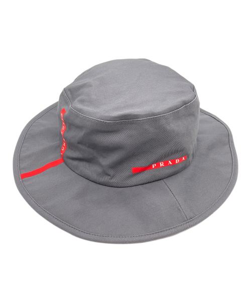 PRADA（プラダ）PRADA (プラダ) PIRELLI TEAM ハット グレー サイズ:XLの古着・服飾アイテム