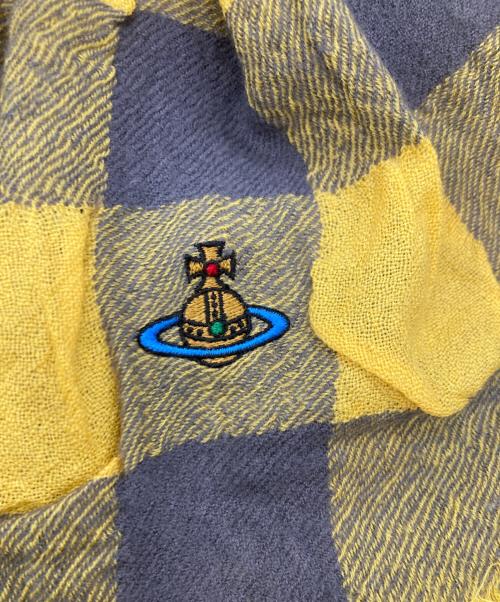 Vivienne Westwood（ヴィヴィアンウエストウッド）Vivienne Westwood (ヴィヴィアンウエストウッド) 大判ストール イエローの古着・服飾アイテム