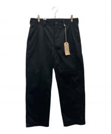 waiper（ワイパー）の古着「フランス軍ツータックWESTPOINTチノトラウザー」｜ブラック