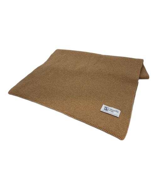 JOHNSTONS OF ELGIN（ジョンストンズオブエルガン）JOHNSTONS OF ELGIN (ジョンストンズオブエルガン) カシミヤショートマフラー ベージュの古着・服飾アイテム