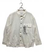 and wanderアンドワンダー）の古着「light w cloth shirt」｜ホワイト