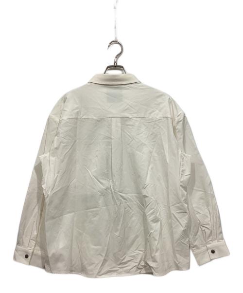 and wander（アンドワンダー）and wander (アンドワンダー) light w cloth shirt ホワイト サイズ:3の古着・服飾アイテム