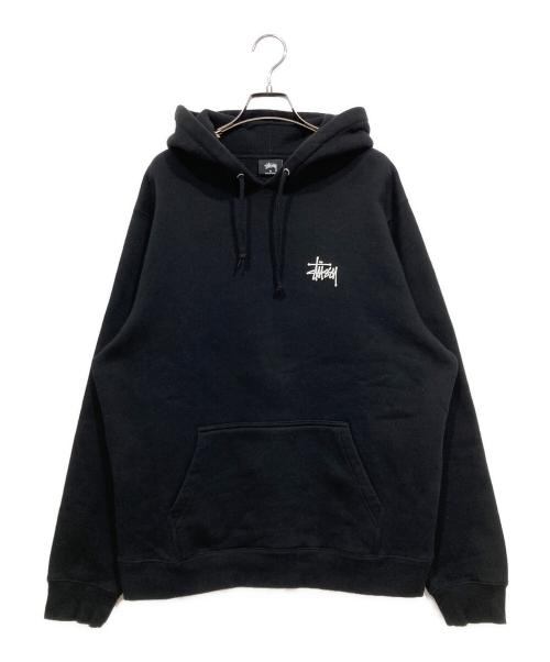 stussy（ステューシー）stussy (ステューシー) プルオーバーパーカー ブラック サイズ:Mの古着・服飾アイテム