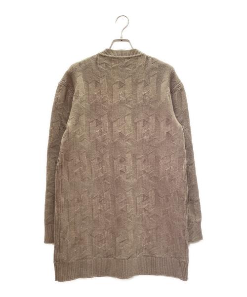 HERMES（エルメス）HERMES (エルメス) Hモチーフ ニットワンピース ブラウン サイズ:36の古着・服飾アイテム
