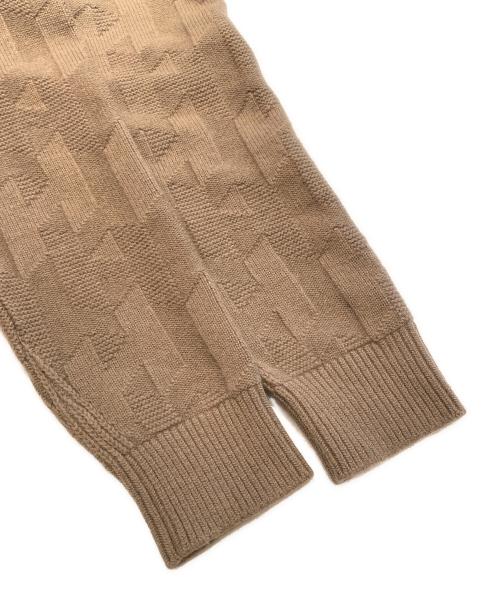 HERMES（エルメス）HERMES (エルメス) Hモチーフ ニットワンピース ブラウン サイズ:36の古着・服飾アイテム