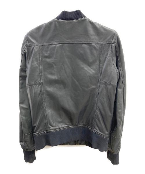 DIESEL（ディーゼル）DIESEL (ディーゼル) シープスキンレザージャケット ブラック サイズ:Sの古着・服飾アイテム