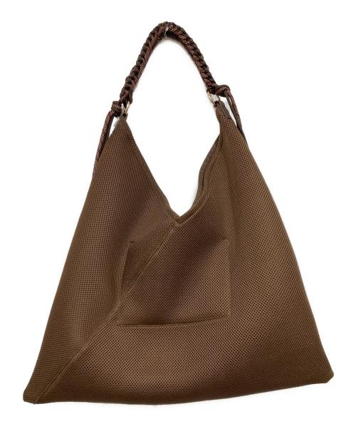 Le vernis（ル ベルニ）Le vernis (ル ベルニ) パラコードワンハンドルメッシュバッグ ブラウンの古着・服飾アイテム