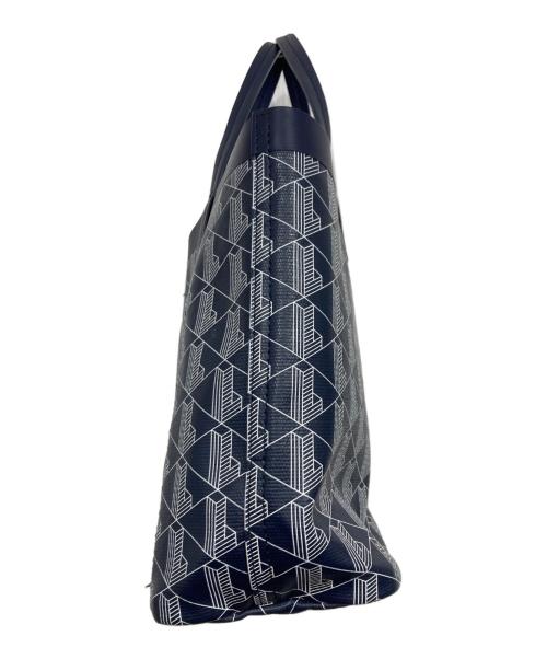 LACOSTE（ラコステ）LACOSTE (ラコステ) ゼリィ コーテッドキャンバスモノグラムスモールトート ネイビーの古着・服飾アイテム