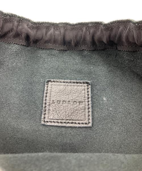 LUDLOW（ラドロー）LUDLOW (ラドロー) スカラップ巾着ショルダーバッグ ブラックの古着・服飾アイテム