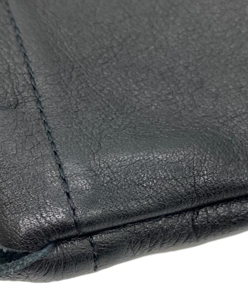 LUDLOW（ラドロー）LUDLOW (ラドロー) スカラップ巾着ショルダーバッグ ブラックの古着・服飾アイテム