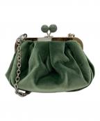 Max Mara WEEK END LINEマックスマーラ ウイークエンドライン）の古着「がま口ショルダーバッグ」｜グリーン