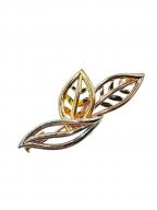 NO BRANDノーブランド）の古着「スリーカラー ブローチ K18 Pt900」