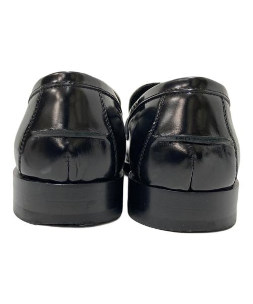 sergio rossi（セルジオロッシ）sergio rossi (セルジオロッシ) ロゴバックルビットローファー ブラック サイズ:36の古着・服飾アイテム