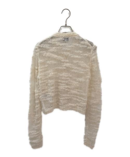 GANNI（ガニー）GANNI (ガニー) ブークレカーディガン ホワイト サイズ:Mの古着・服飾アイテム