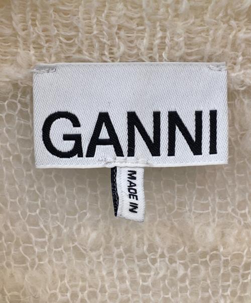GANNI（ガニー）GANNI (ガニー) ブークレカーディガン ホワイト サイズ:Mの古着・服飾アイテム