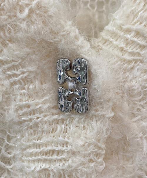 GANNI（ガニー）GANNI (ガニー) ブークレカーディガン ホワイト サイズ:Mの古着・服飾アイテム