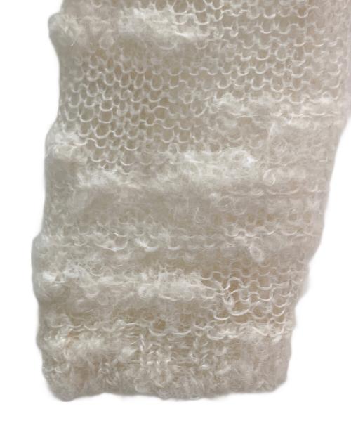 GANNI（ガニー）GANNI (ガニー) ブークレカーディガン ホワイト サイズ:Mの古着・服飾アイテム