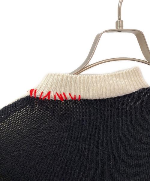 MARNI（マルニ）MARNI (マルニ) ドットセーター ホワイト×ブラック サイズ:36の古着・服飾アイテム