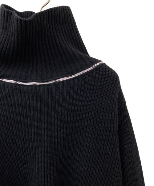 sacai（サカイ）sacai (サカイ) high neck zip knit ブラック サイズ:1の古着・服飾アイテム
