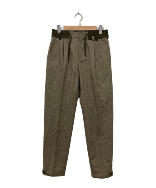 sacai（サカイ）sacai (サカイ) ウールスラックス ベージュ サイズ:1の古着・服飾アイテム
