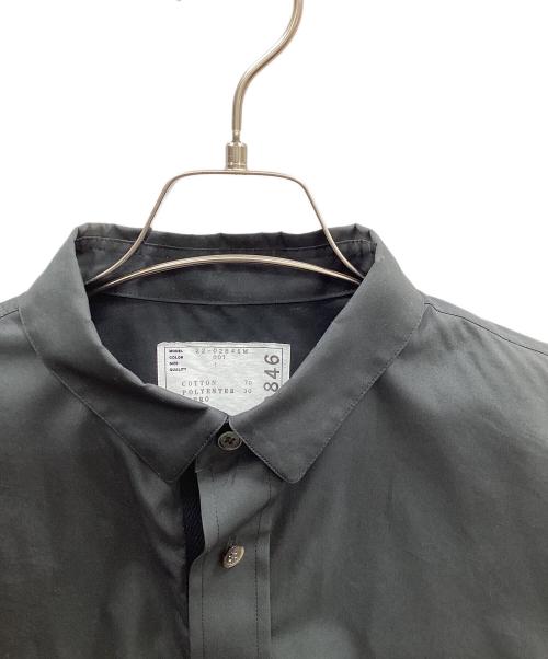 sacai（サカイ）sacai (サカイ) Cotton Weather Layered Shirt ブラック サイズ:1の古着・服飾アイテム