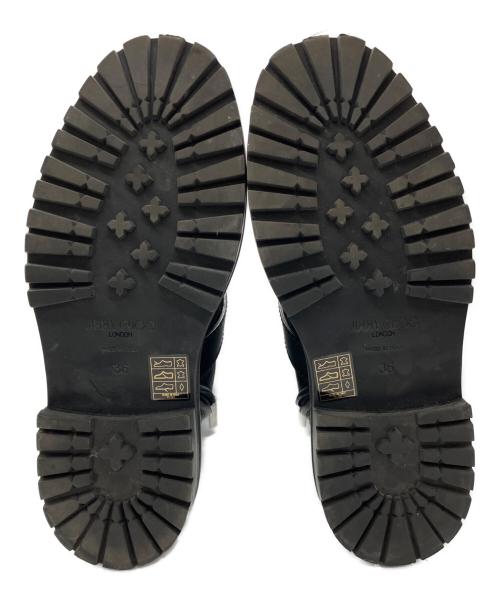 JIMMY CHOO（ジミーチュウ）JIMMY CHOO (ジミーチュウ) CORA FLAT  サイドジップブーツ ブラック サイズ:36の古着・服飾アイテム